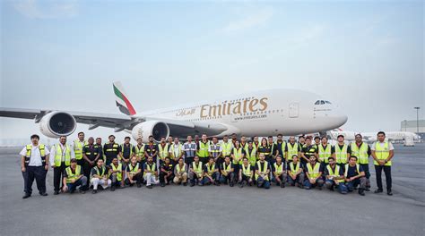 First Emirates A380 rolls in for full cabin refresh and refit.